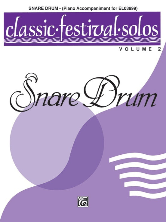 Classic Festival Solos Book 2 Snare Drum Piano Accom