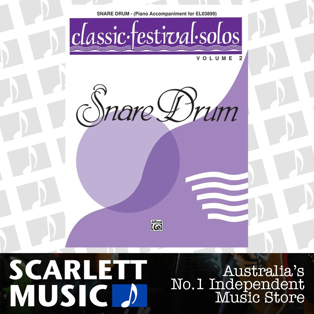 Classic Festival Solos Book 2 Snare Drum Piano Accom — view 2