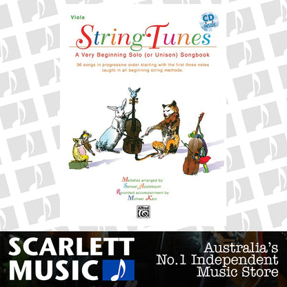 String Tunes Very Beginning Solo Songbook for Viola — view 2