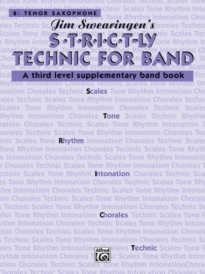 Strictly Technic for Band Grade 3 B Flat Tenor Saxophone Sheet Music