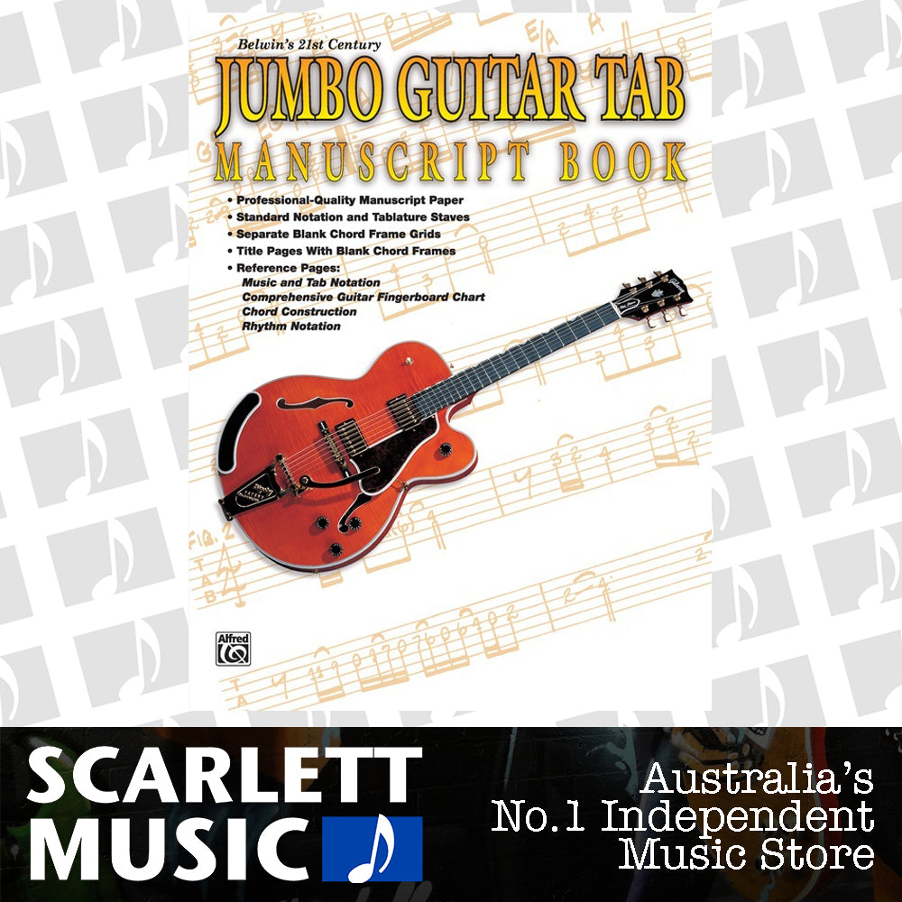 Jumbo Guitar Tab Manuscript Book 80P — view 2