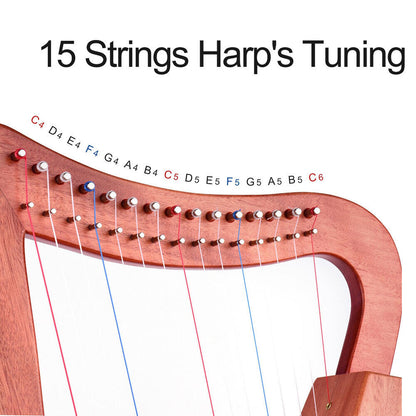 Opus 15-String Nylon Harp Strings Set with Ball Ends — view 2