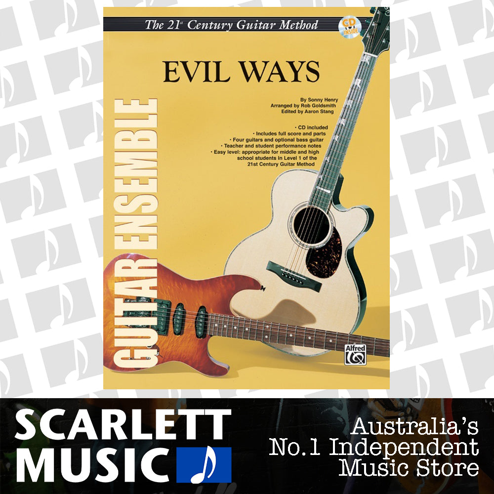 Evil Ways Guitar Ensemble Score/Parts/CD — view 2