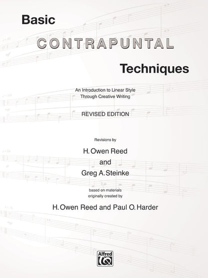 Basic Contrapuntal Techniques Book with 2 CDs