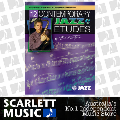 12 Contemporary Jazz Etudes Tenor Sax Book/CD — view 2