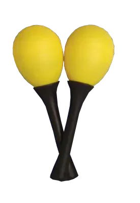 Mano Percussion EM124 Handle Egg Maracas 45g Yellow