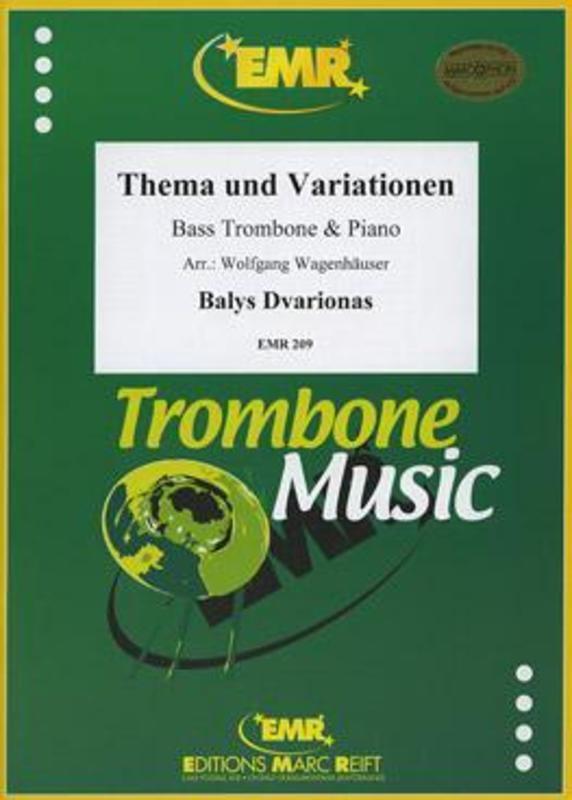 Theme And Variations Bass Trombone Piano Book