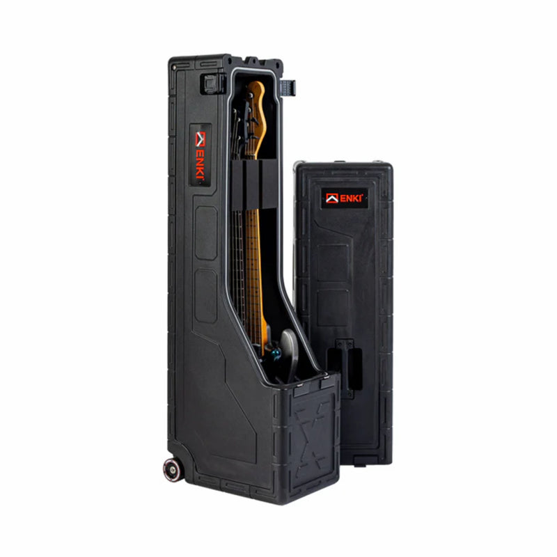 ENKI X2 Dual Bass Guitar Case with 2 Latch Design and Weather Seal
