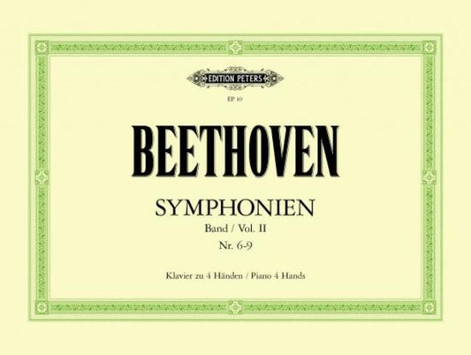Beethoven - Symphonies Vol 2 Nos 6-9 Piano Duet (Softcover Book)