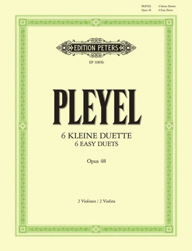 Easy Duets 6 Op 48 2 Violin (Softcover Book)