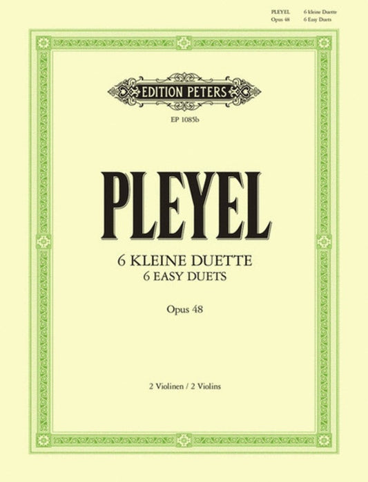 Easy Duets 6 Op 48 2 Violin (Softcover Book)