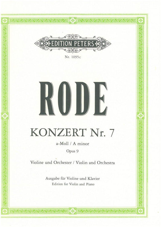 Rode - Concerto No. 7 in A Minor for Violin and Piano