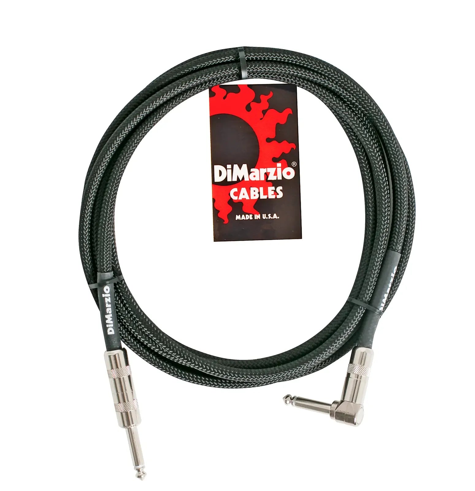 Dimarzio 10 Foot Straight to Right Guitar Cable