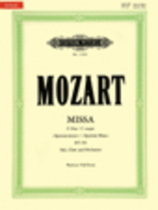 Missa Brevis K 220 C Urtext (Softcover Book)