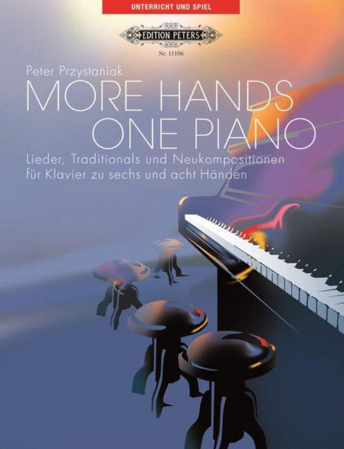 More Hands One Piano 6 or 8 Hands Book/CD by Peter Przystaniak - Piano Edition Peters EP11106