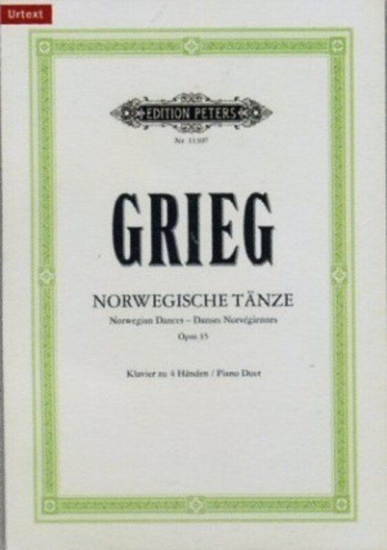 Grieg - Norwegian Dances Op. 35 Nos 1-4 for Piano Duet, Edition Peters