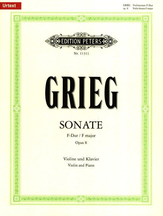 Grieg - Sonata No 1 Op 8 for Violin and Piano