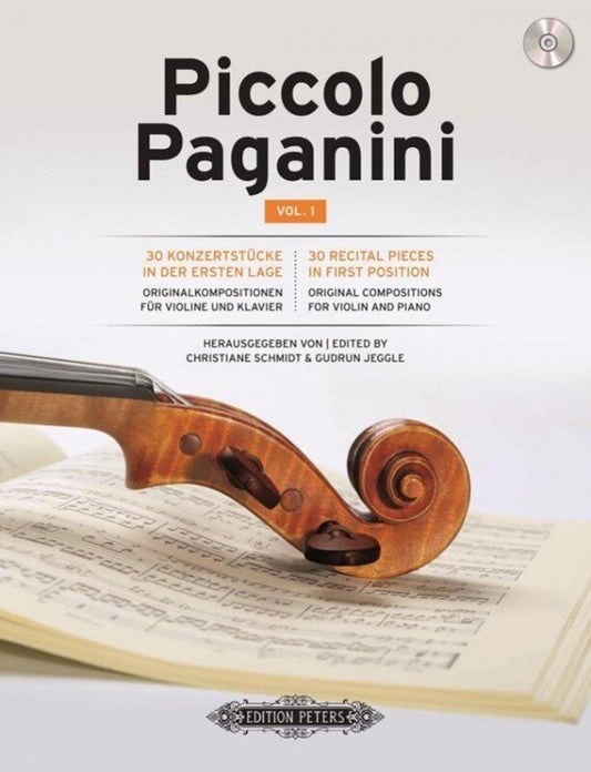 Piccolo Paganini Vol. 1 — Violin & Piano, Book & CD (Edition Peters)