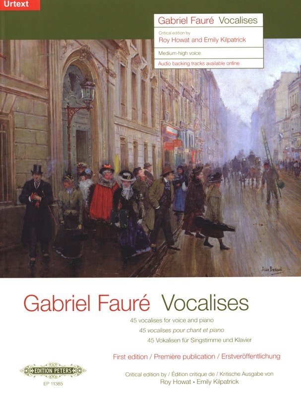 Fauré: Vocalises — Medium-High Voice, Book & Online Audio (Edition Peters)