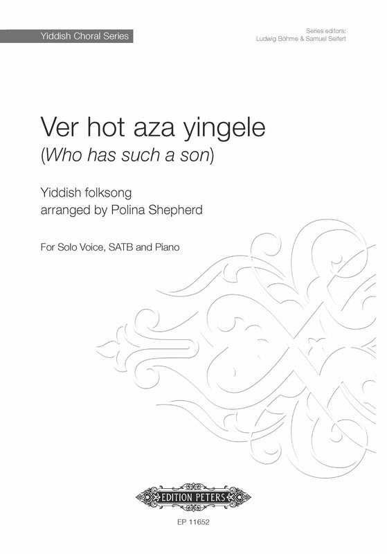Ver Hot Aza Yingele (Who Has Such A Son) Solo/Satb Octavo