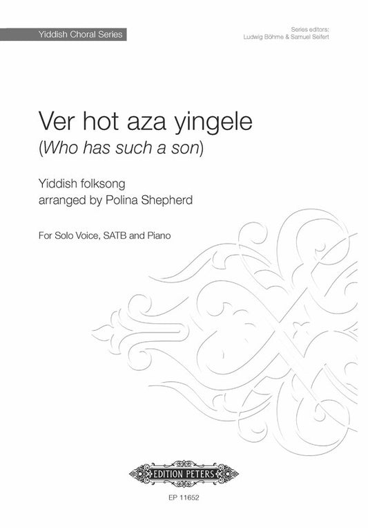 Ver Hot Aza Yingele (Who Has Such A Son) Solo/Satb Octavo