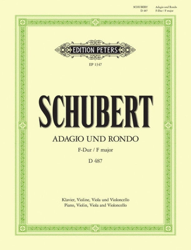 Adagio And Rondo Concertant F Violin Viola Vlo Piano (Softcover Book)