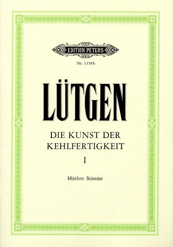 Benoît Lutgen: The Art of Velocity, Vol. 1 — Medium Voice (Edition Peters)