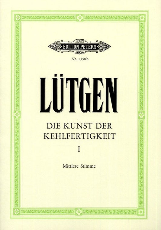 Benoît Lutgen: The Art of Velocity, Vol. 1 — Medium Voice (Edition Peters)