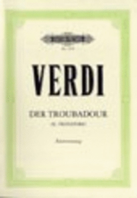 Il Trovatore Ger/Ital (Softcover Book)