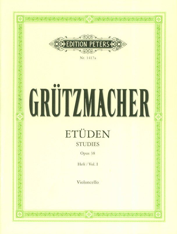 Grutzmacher - 24 Studies Op. 38 Vol. 1 for Cello, Edition Peters