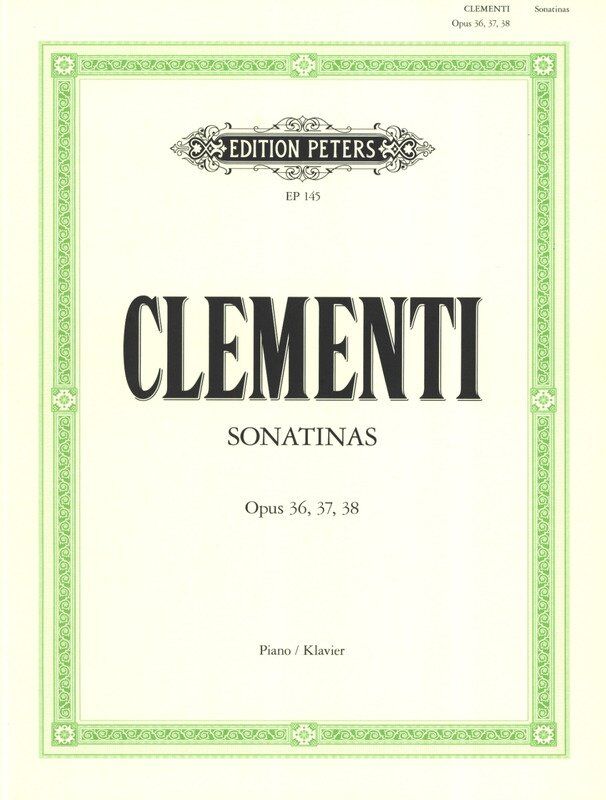 Clementi Sonatinas Op. 36 37 38 for Solo Piano - Edition Peters, 164 Pages