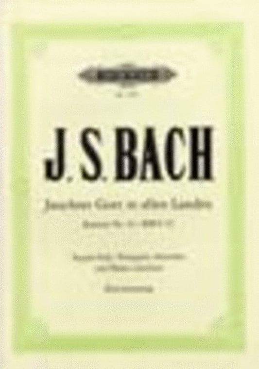 Cantata No 51 (Ger) Sop/Piano Jachzet Gott In Alle (Softcover Book)