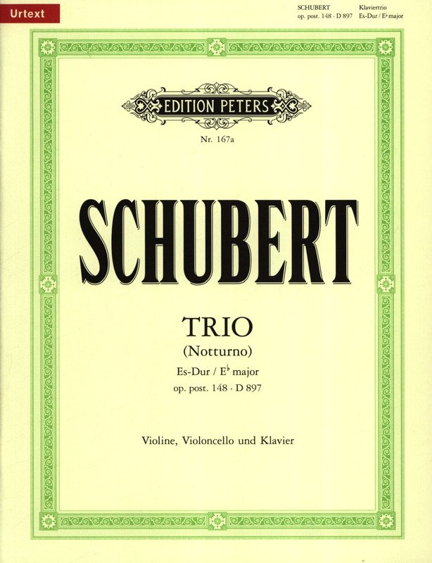 Schubert: Piano Trio in E-flat, Op. Posth. 148, D. 897 — Piano, Violin & Cello (Edition Peters)