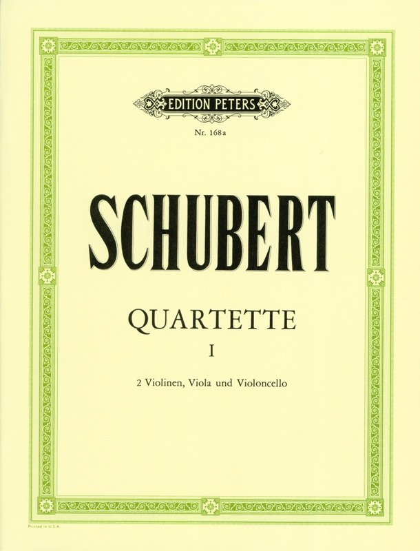 Schubert: String Quartets, Vol. 1 — String Quartet (Edition Peters)