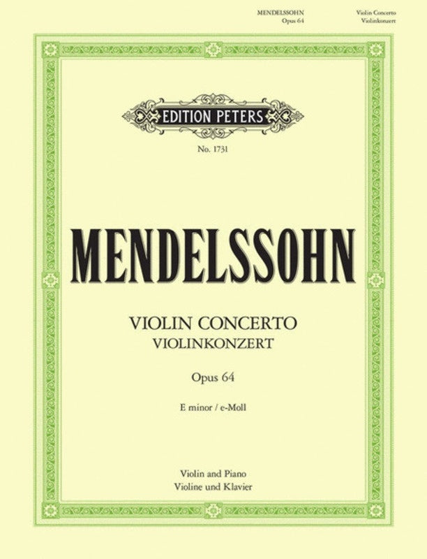 Concerto Op 64 E Min Ed Oistrakh Violin/Piano (Softcover Book)