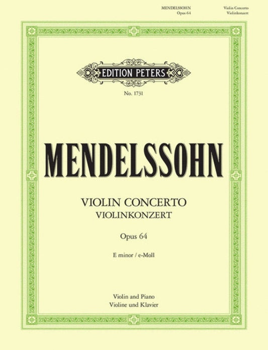 Concerto Op 64 E Min Ed Oistrakh Violin/Piano (Softcover Book)