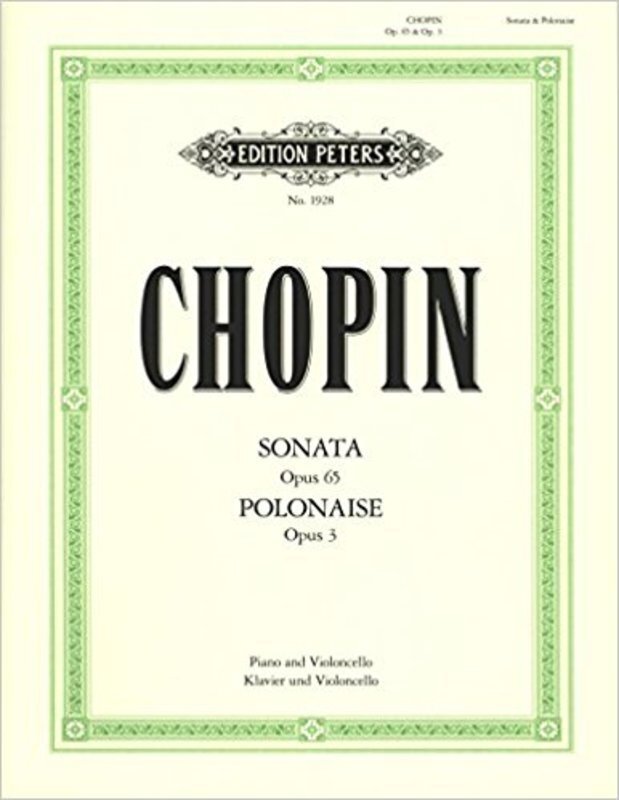 Sonata Op 65 G Min / Polonaise Op 3 C Cello/Piano (Softcover Book)
