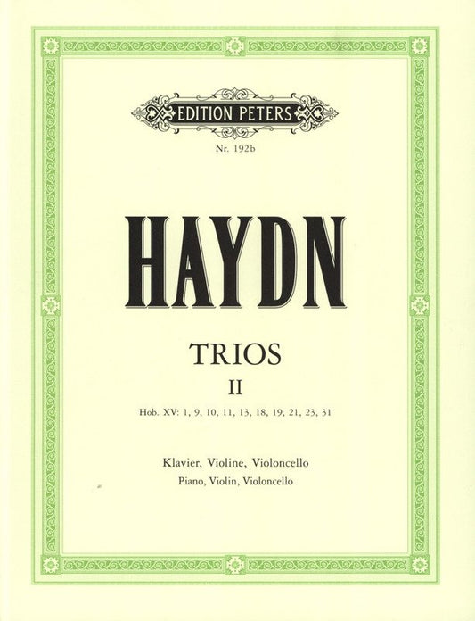 Haydn: Piano Trios, Vol. 2 — Piano Trio (Edition Peters)