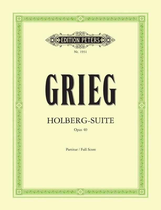 Holberg Suite Op 40 Score Book