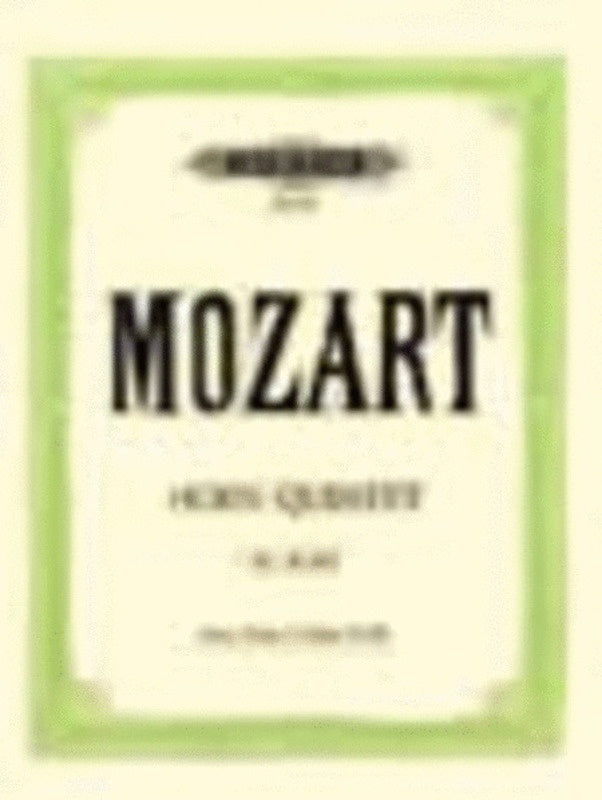 Quintet K407 E Flat French Horn/Strings (Music Score/Parts) Book