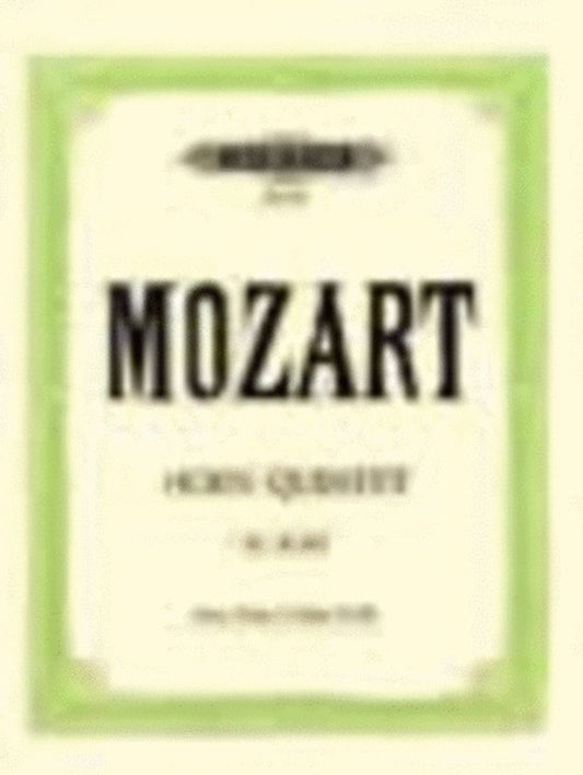 Quintet K407 E Flat French Horn/Strings (Music Score/Parts) Book