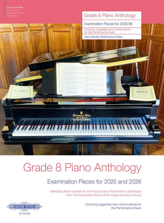 ABRSM Grade 8 Piano Anthology Exam Pieces 2025-2026 - Piano Solo EP20018