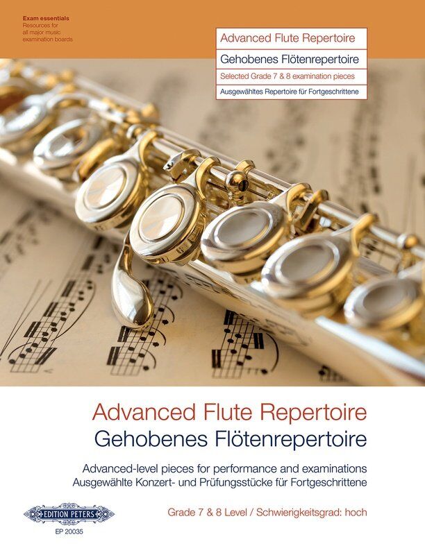 Advanced Flute Repertoire Grade 7-8 Level by Edition Peters, 116 Pages