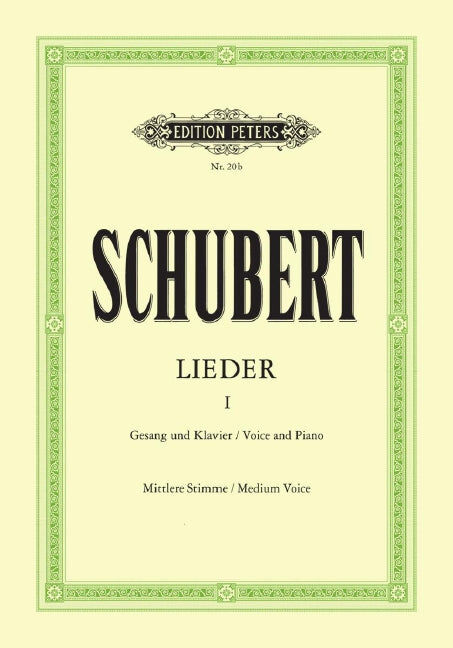 Songs Vol 1: 92 Songs for Medium Voice and Piano by Schubert, Ed Friedlander, Max Peters EP20B