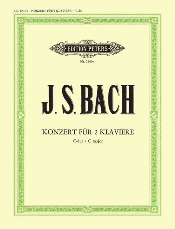 Concerto Bwv 1061 C 2P 4H (Softcover Book)
