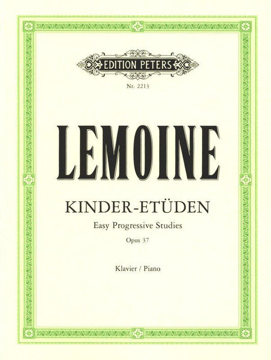 Lemoine - Etudes Enfantines Op 37 Easy Progressive Studies for Piano Solo