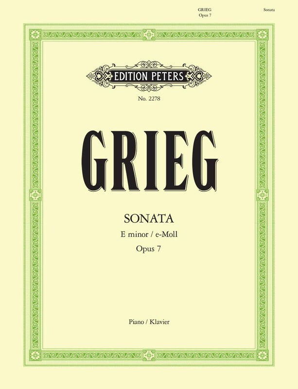 Grieg - Sonata E Min Op 7 Piano (Softcover Book)