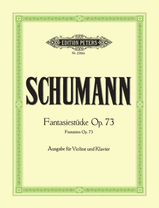 Schumann - Fantasy Pieces Op 73 Violin/Piano (Softcover Book)