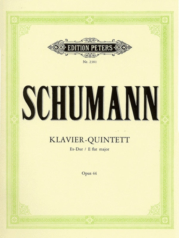 Quintet Op 44 E Flat Piano 2Violin Viola Vc (Music Score/Parts) Book