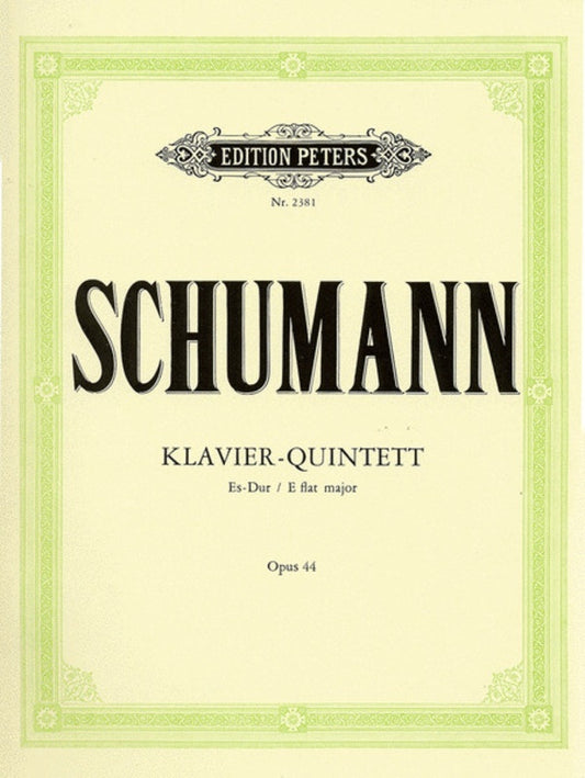 Quintet Op 44 E Flat Piano 2Violin Viola Vc (Music Score/Parts) Book